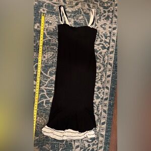 Elegant Black and White Women's Dress as seen on TikTok